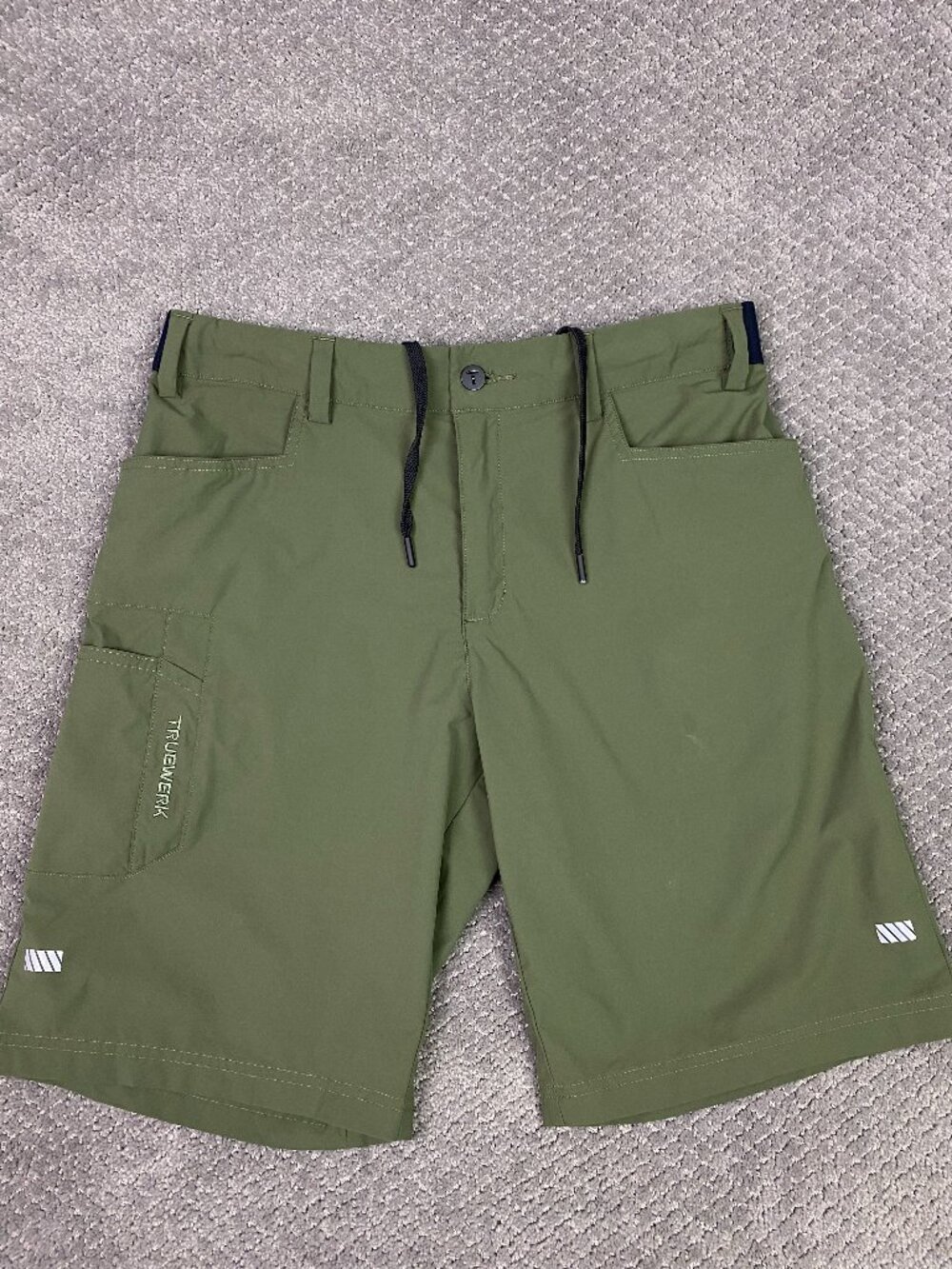 Truewerk Cloud Shorts Men's Large Olive Green Workwear Werkshorts Cargo
